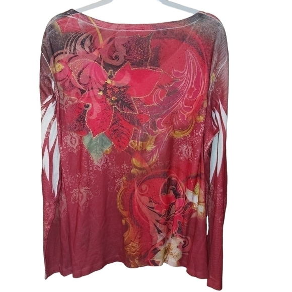 CATO LADIES LONG SLEEVE FASHION TEE - Picture 2 of 4